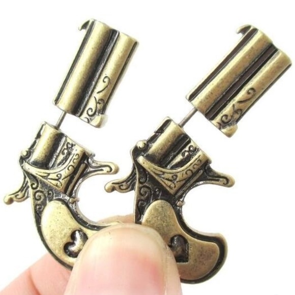 Fashion Jewelry Jewelry - Pistol Gun Shaped Earrings